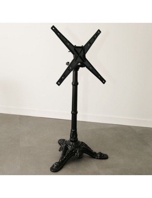 Black cast aluminum tilting bistro leg - 2 sizes