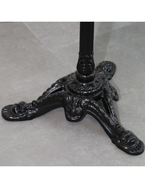Black cast aluminum tilting bistro leg - 2 sizes