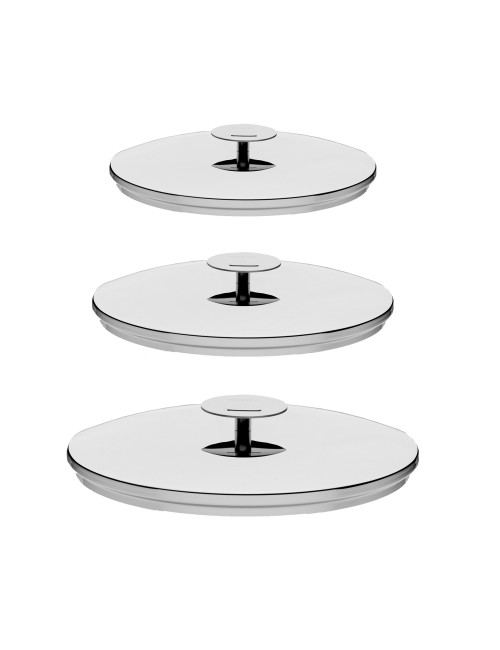 Cristel Graphite Set of 3 lids
