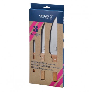 Opinel Box of 3 Parallel Trio knives