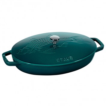 Staub La Mer Fish Pan 33 cm - Blue la mer
