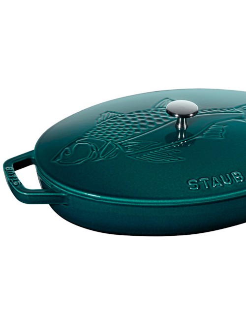 Staub La Mer Fish Pan 33 cm - Blue la mer