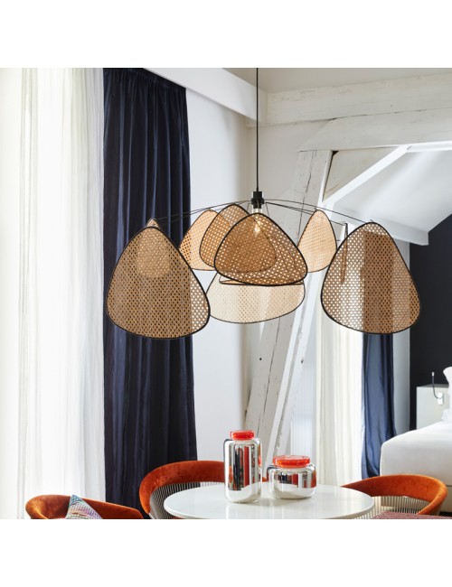 Market Set Hanging Lamp Screen XL Cane
