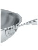 CRISTEL Castel Pro Cookware Set: 2 Stainless Steel Frying Pans, 20cm and 24cm