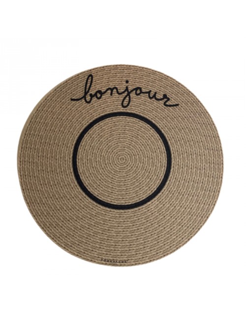 Podevache 2 Bonjour Round Placemat