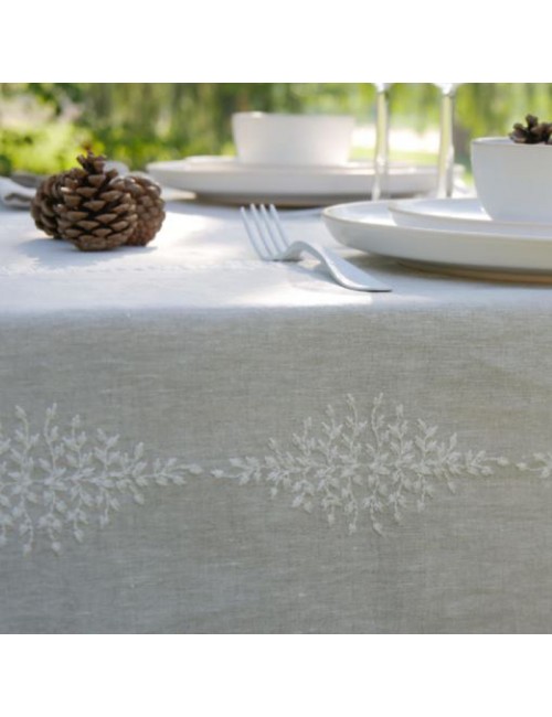 Reseda tablecloth Charvet linen - 2 colors