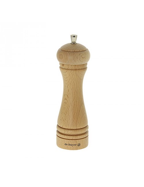 De Buyer Wooden Salt and Pepper Mills 18cm Java