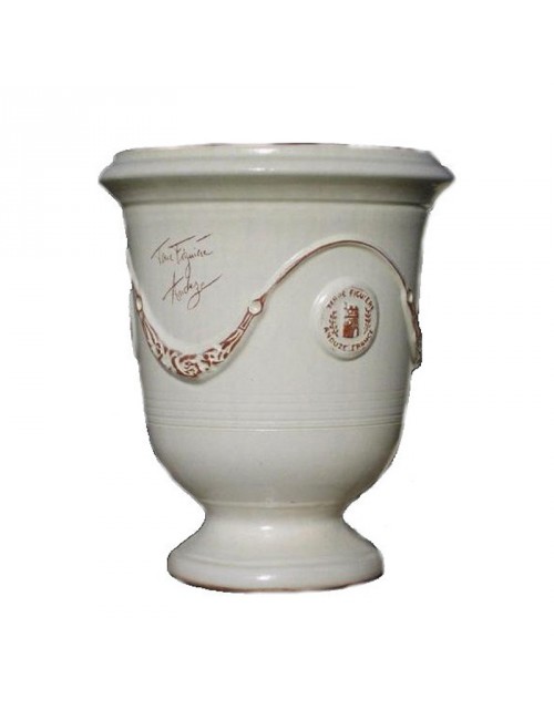 Terre Figuière Anduze vase enamelled ivory - 4 sizes