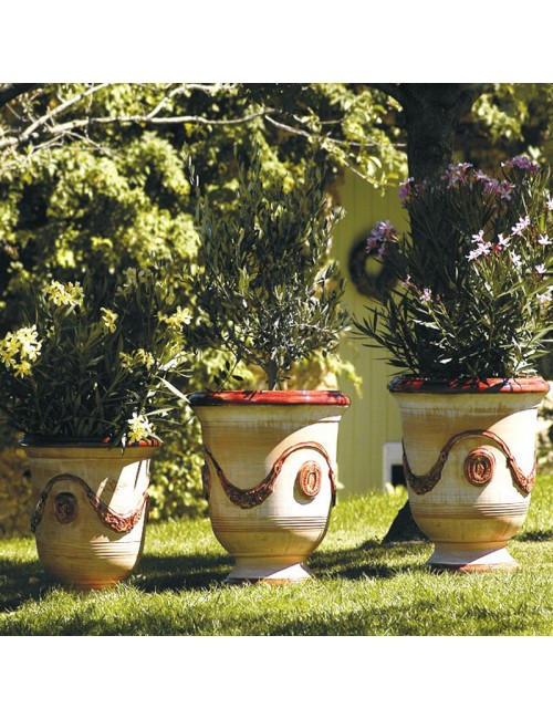 Terre Figuière Vase Anduze Limed burgundy - 4 sizes