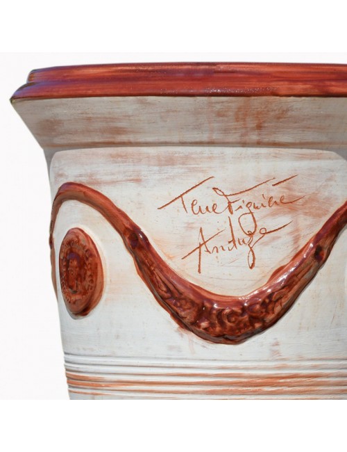 Terre Figuière Vase Anduze Limed burgundy - 4 sizes