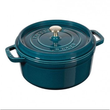 Staub Blue La Mer round cast iron cocotte - 4 diameters