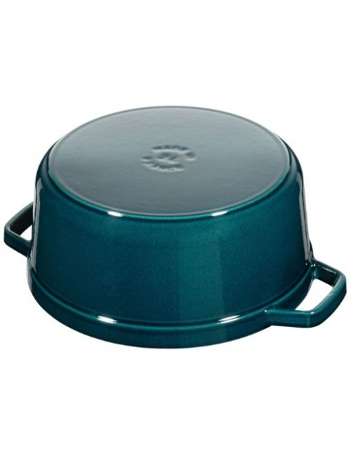 Staub Blue La Mer round cast iron cocotte - 4 diameters