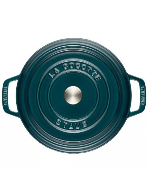 Staub Blue La Mer round cast iron cocotte - 4 diameters
