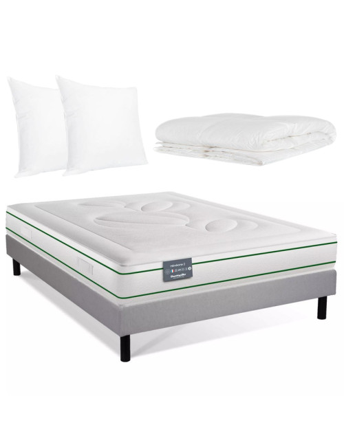 Summer bedding pack Heveane Dunlopillo bed base mattress duvet pillow