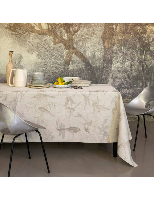 Le Jacquard Français Volière Tablecloth Linen - 3 colors