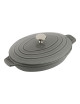 STAUB Hot plate cast iron 23cm graphite grey
