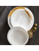 6 Degrenne SD One gold plates - 2 sizes