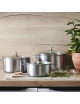 De Buyer Alchimy Loqy Set of 3 saucepans 7 pieces
