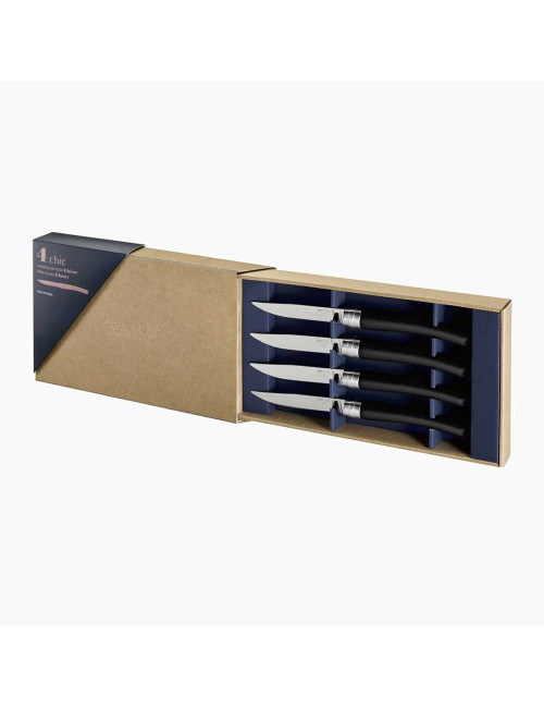 Opinel Ebony Table chic 4 Knives