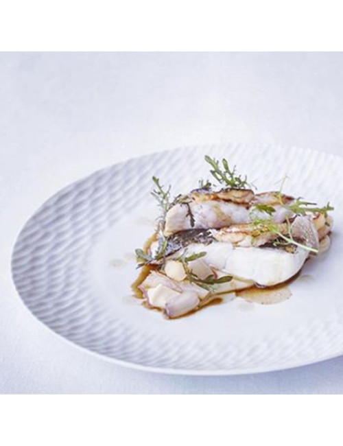 Pergay 6 Porcelain Empreinte Plates 27cm
