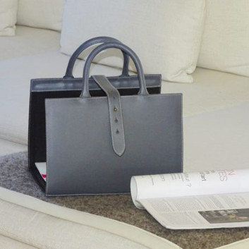 Midipy leather magazine rack - 6 colors
