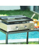 Verycook Plancha Simplicity 2 burners enamelled steel plate