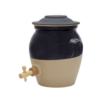 Digoin stoneware 3L vinegar pot with tap
