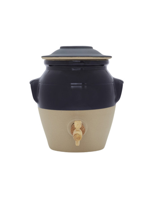 Digoin stoneware 3L vinegar pot with tap
