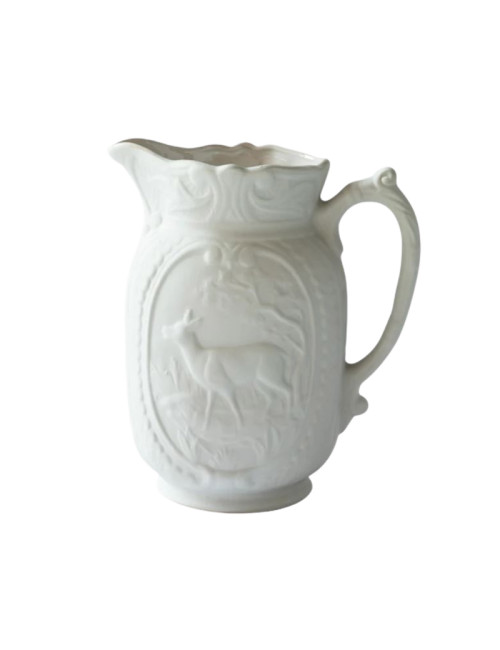 Digoin Deer vase pitcher in sandstone - 2 colors