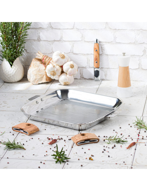 Casteline Cristel stainless steel square grill