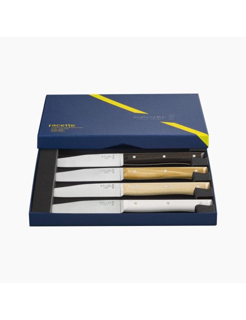 Opinel Box of 4 Facette knives - 5 colors