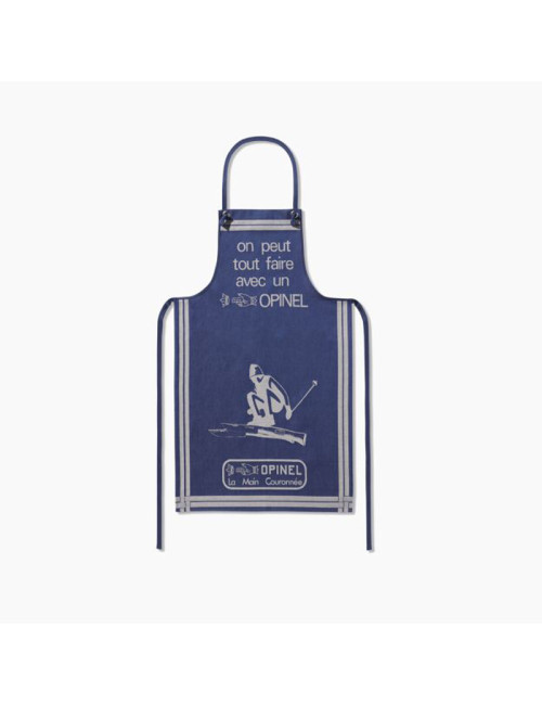 Opinel blue apron