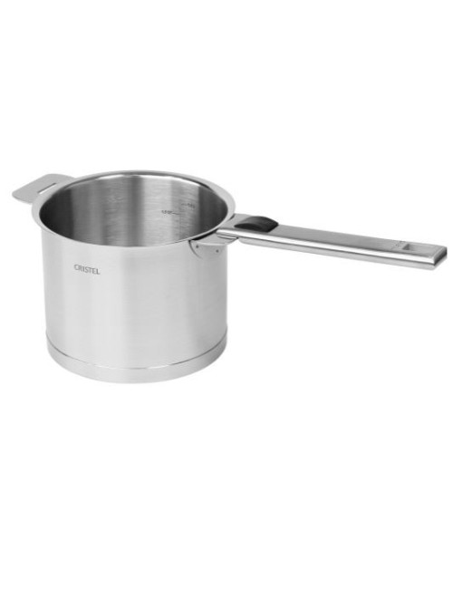Strate Cristel high stainless steel saucepan 14cm