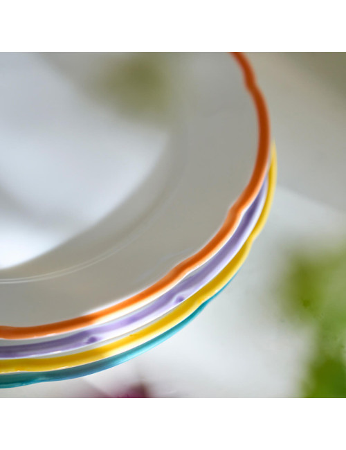 Degrenne 6 Reminiscence plates colors - 3 colors 2 sizes
