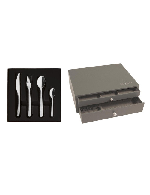 DEGRENNE Box 75 pcs cutlery set Astrée Ciselée