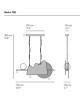 CVL Nacho pendant lamp - 2 sizes 4 finishes