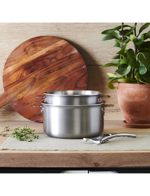 De Buyer Alchimy Loqy set of 2 saucepans with handle