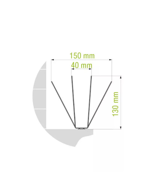 Oisipic 150+ bird spikes (large birds) - 5 linear meters