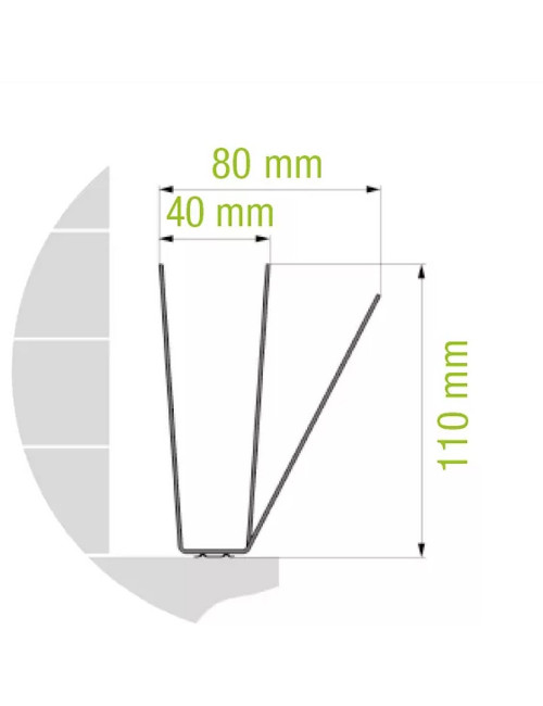 Oisipic 80 bird spikes - 25 linear meters