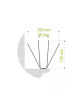Oisipic 150+ bird spikes (large birds) - 25 linear meters