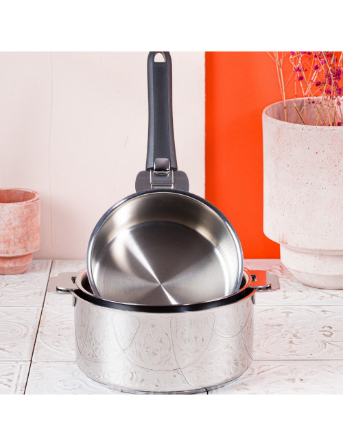 Cristel Mutine Evolution 3 Saucepan + 1 Removable Handle Set - 6 colors