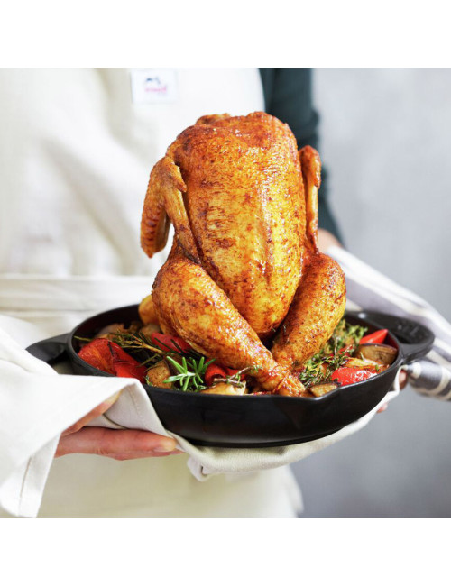 STAUB Enameled Cast Iron Roaster 24cm Matte Black