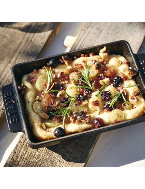 Mini oven dish black matt 15x11cm Staub