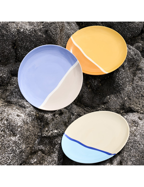 Degrenne 6 Destination plates - 4 colors