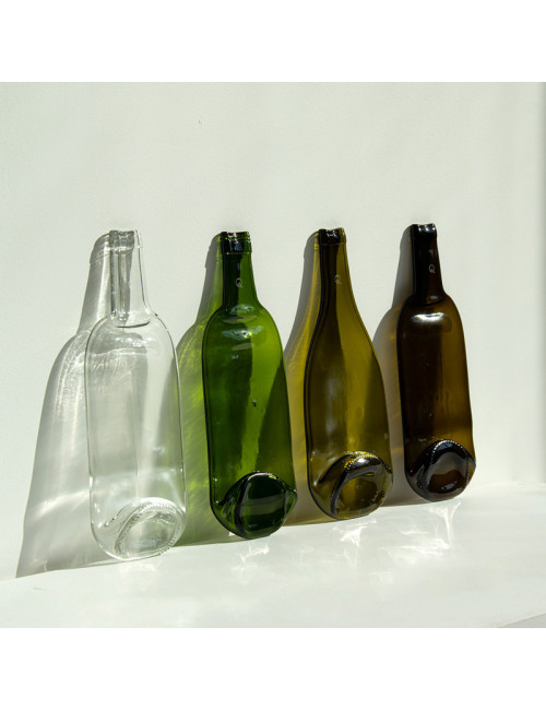 Q DE BOUTEILLES Glass board shelf tray medium - 3 colors