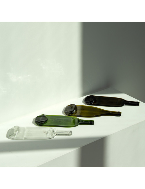 Q DE BOUTEILLES Glass board shelf tray medium - 3 colors