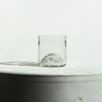 Q DE BOUTEILLES 4 glass cups - 2 colors