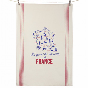 Tea towel Léon Specialties Tissages de l'Ouest cotton