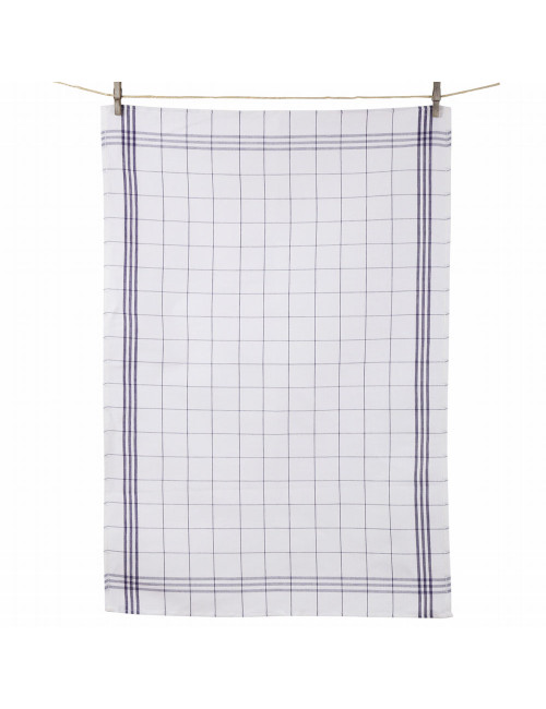 Tissages de l'Ouest Hugo checked tea towel - 2 colors