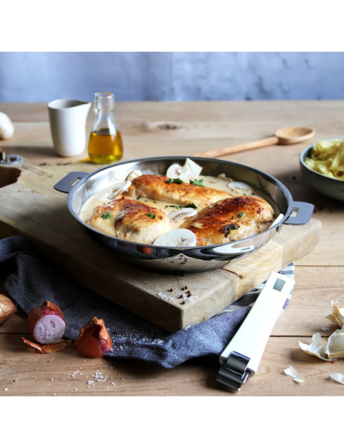 Cristel Mutine 2-piece set of removable high pans 24 28cm